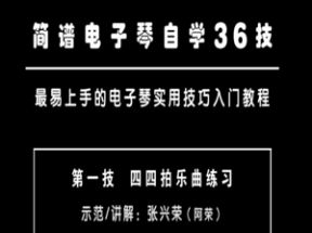简谱电子琴自学入门36技网盘下载