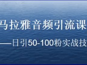 喜马拉雅音频引流课程：日引50-100粉实战技巧网盘下载
