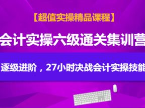 会计实操六级通关集训营网盘下载