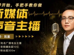 手把手教你做新媒体声音主播网盘下载