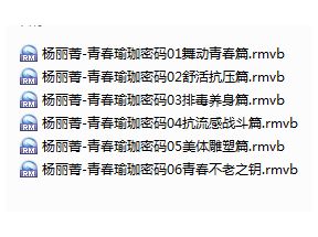 杨丽菁-青春瑜伽密码(六部)瑜伽X3学习网盘下载