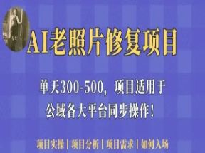 0成本AI老照片修复项目网盘下载