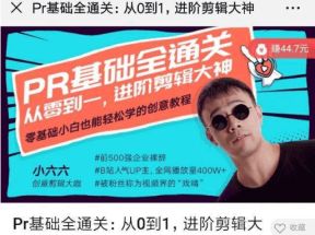 Pr基础全通关：从0到1，进阶剪辑大神网盘下载