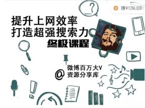 高效上网，打造超强搜索力，你需要这套终极教程网盘下载