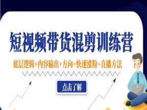 短视频带货混剪实操法网盘下载