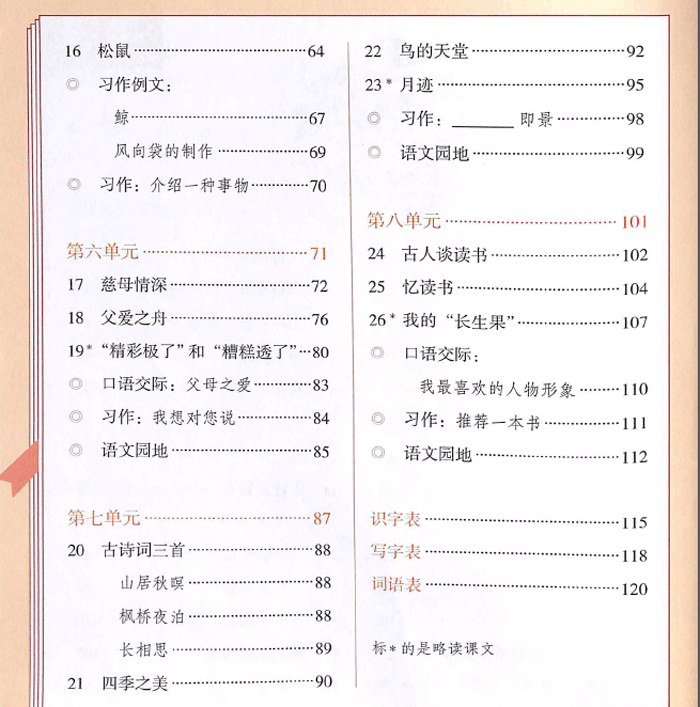 小学五年级语文上册