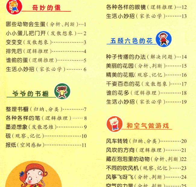 幼儿思维训练